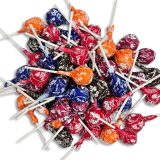 1 lb. Tootsie Roll Chocolate Candy Filled Lollipops Bulk Value Pack   | Cherry, Chocolate, Grape Orange, Raspberry