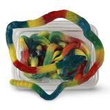 Albanese Giant Gummi Rattlesnake – 27 Inch Gummy Snake | 5 per Tub (~1 lb) | Cherry, Blue Raspberry & Sour Lemon