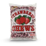 Albert's Fruit Chews – Classic Chewy Candy 240 Ct Bag | Individually Wrapped, Strawberry