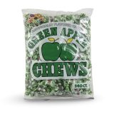 Albert's Fruit Chews – Classic Chewy Candy 240 Ct Bag | Individually Wrapped, Green Apple