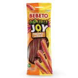 Bebeto Gummy  Double Joy Pineapple/Peach Twisted Candy, Halal Certified, 2.65 Oz (Case of 12)