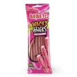 Bebeto Gummy  Wacky Sticks Fizzy Strawberry Candy, Halal Certified, 2.65 Oz (Case of 12)