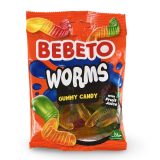Bebeto Gummy Worms Candy, Halal Certified, 2.8 Oz (Case of 12)
