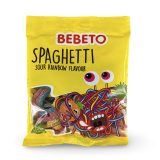 Bebeto Spaghetti Sour Rainbow Flavor Gummy Candy, Halal, 2.8 Oz (Case of 12)