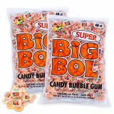 Big Bol Chewy Classic Bubble Gum 96 Pieces, 2 Pack of 48 Count Bags Nostalgic Candy