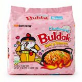 Buldak Spicy Chicken Ramen Korean Instant Noodles, 5 Pack | Carbonara