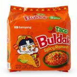 Buldak Spicy Chicken Ramen Korean Instant Noodles, 5 Pack | Taco