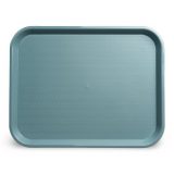 Carlisle School Cafeteria Tray 18 x 14 Inch Non-Compartment Durable Tray | Slate Blue