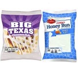 Cloverhill Jumbo White Iced Honey Bun & Big Texas Cinnamon Roll Combo | 12 Pack