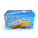 Drake's Snack Cakes Multipack Box, Mini Pound Cakes, 6 Count Box