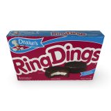 Drake's Snack Cakes Multipack Box, Ring Dings, 8 Count Box