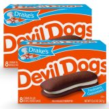 Drake's Devil Dogs Sandwich Chocolate and Vanilla Cream Snack Cakes (2-Boxes)