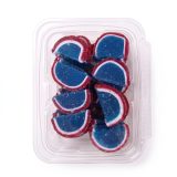 Gourmet Agar Jelly Fruit Slices, 1 lb Tub, Full Size, 20+ Fruit Flavors | Blue Raspberry