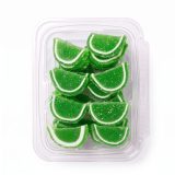 Gourmet Agar Jelly Fruit Slices, 1 lb Tub, Full Size, 20+ Fruit Flavors | Lime
