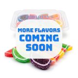 Gourmet Agar Jelly Fruit Slices, 1 lb Tub, Mini, 20+ Fruit Flavors | Raspberry