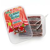Gummy Rush Sour Belts, 10oz Container, Non GMO, Real Fruit Juice, No Artificial Colors, Top 6 Allergen Free | Cherry Cola