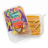 Gummy Rush Sour Belts, 10oz Container, Non GMO, Real Fruit Juice, No Artificial Colors, Top 6 Allergen Free | Mango Passion