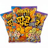 HBAF Korean Imported Exotic Popcorn,  3 Pack | Caramel & Cheese