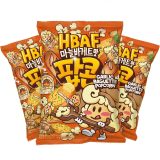 HBAF Korean Imported Exotic Popcorn,  3 Pack | Garlic Baguette