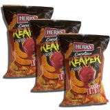 Herr's Carolina Reaper Cheese Curls | Extra Hot & Cheesy Snack, 3 Big Bags Pack