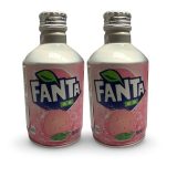 Imported Asian Soda & Drinks 2 Pack | Japanese & Taiwanese Beverages | Fanta White Peach