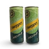 Imported Asian Soda & Drinks 2 Pack | Japanese & Taiwanese Beverages | Schweppes 390 mL Can