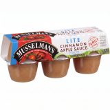 Musselman's Applesauce Cups | 1 Pack (6 Lite Cinnamon Cups) 4 oz