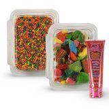 Nerds Cluster Candy Making Kit, 1 lb Gummy Mix + Regular Nerds + Strawberry Sour Ooze
