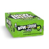 Now and Later Original Sweet Fruit Chewy Taffy, Apple, 24 Pack Case