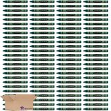 Premium Green Crayon Bulk Value Pack Pack of 100
