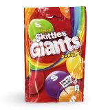 Skittles UK Imports, Giants 3x Bigger, Fruits 132 gm bag