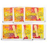 Swizzels Double Dip UK Imported Candy | Orange & Cherry Fizzy Dip, 6 Pack