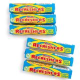 Swizzels Refreshers UK Imported Candy | Lemon Flavor 45g Sticks, 6 Pack