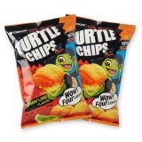 Turtle Chips Korean 4-Layer Crispy Snack Chips, 2 Pack | Flamin' Lime