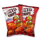 Turtle Chips Korean 4-Layer Crispy Snack Chips, 2 Pack | Korean Style Chicken
