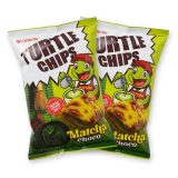 Turtle Chips Korean 4-Layer Crispy Snack Chips, 2 Pack | Matcha Choco