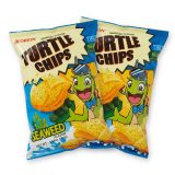 Turtle Chips Korean 4-Layer Crispy Snack Chips, 2 Pack | Seaweed