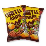 Turtle Chips Korean 4-Layer Crispy Snack Chips, 2 Pack | Steak Wasabi