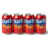 U.K. Imported Limited Edition Flavored Sodas | 4 Cans Per Order | Fanta Fruit Twist