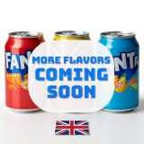 U.K. Imported Limited Edition Flavored Sodas |  4 Cans Per Order | Fanta Orange