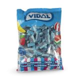 Vidal Imported 1 Kg Bags (2.2 Lbs) Swedish Scandinavian Candy | Blue Raspberry Slices