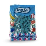 Vidal Imported 1 Kg Bags (2.2 Lbs) Swedish Scandinavian Candy | Mint Blue Button
