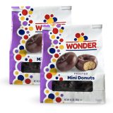 Wonder Mini Donuts – 10 oz Bags |  Chocolate Frosted (2 Bags)
