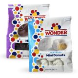 Wonder Mini Donuts – 10 oz Bags |  Combo Pack, Powdered Sugar and Chocolate Frosted (2 Bags)