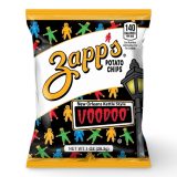 Zapp's Voodoo New Orleans Kettle Style Potato Chips, 1 oz Single Serve Bags, 60 Count Case, Bold Louisiana Snack