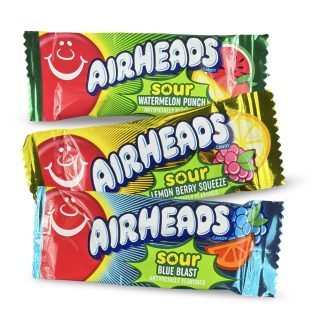 Airheads Mini Chewy Candy Bars – 1 lb | Sour Variety