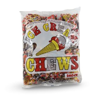 Albert's Fruit Chews – Classic Chewy Candy 240 Ct Bag | Individually Wrapped, Ice Cream