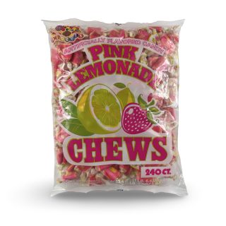 Albert's Fruit Chews – Classic Chewy Candy 240 Ct Bag | Individually Wrapped, Pink Lemonade