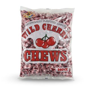 Albert's Fruit Chews – Classic Chewy Candy 240 Ct Bag | Individually Wrapped, Wild Cherry