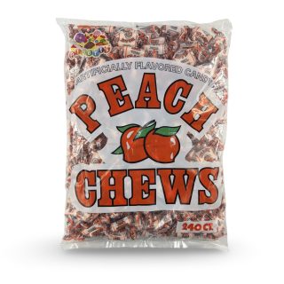 Albert's Fruit Chews – Classic Chewy Candy 240 Ct Bag | Individually Wrapped, Peach